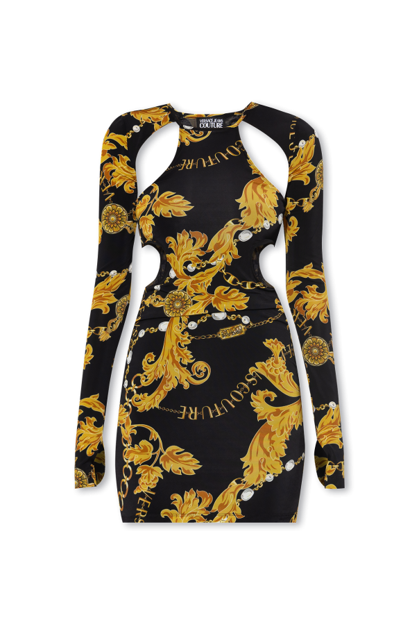 Versace Jeans Couture Mini dress with 'Chain Couture' pattern Women's